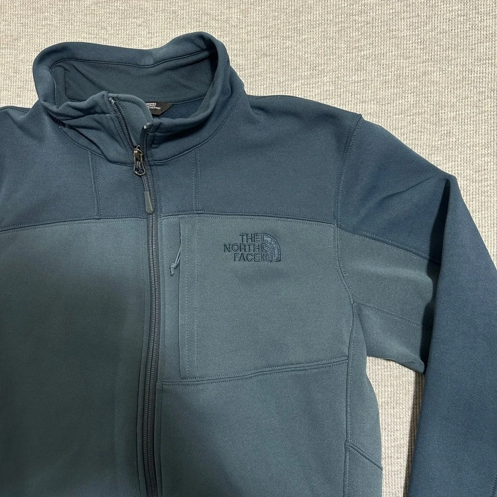 The North Face Apex Bionic 2 Full Zip Jacket Mens Small Blue Two-Tone Colorblock